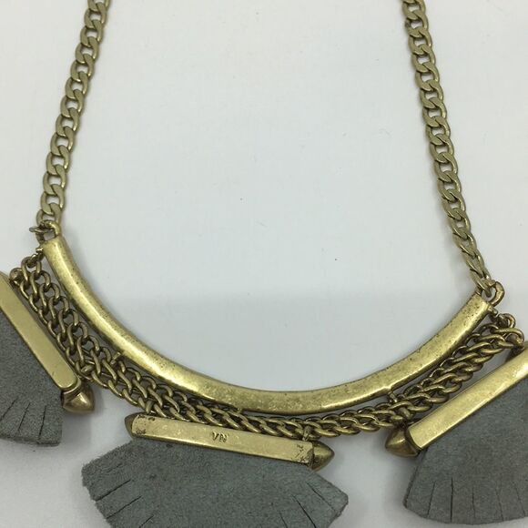 Silpada Posy Fringe Brass Crystal Necklace NWT - Picture 11 of 15